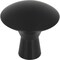 Elements 1-1/16" Diameter Matte Black Zachary Cabinet Mushroom Knob 988MB - alternate 1